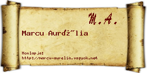 Marcu Aurélia névjegykártya